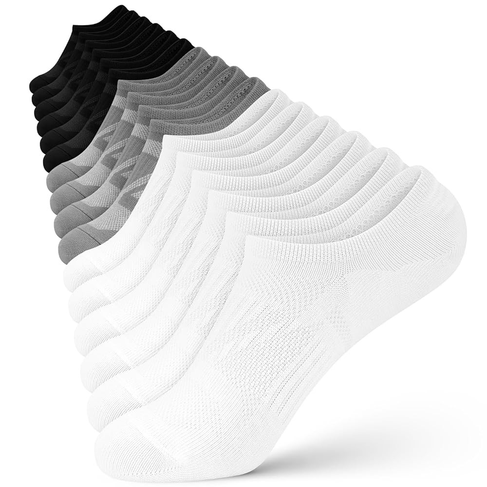 wernies No Show Socks Women - 8 Pairs Ankle Socks for Women, Low Cut Socks Short Cotton Socks, In... | Amazon (US)