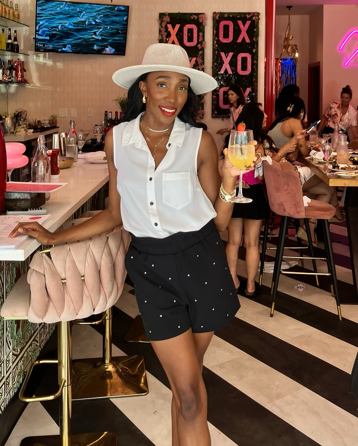 Today’s Stylish Details…
I had the chance to visit @xoxo.sandiego today during their grand opening 🎉🎉 I’ll be sharing more on that in another post ✨.

What I wore…
Shorts @express 
Hat @forever21 
Jewelry @amazon @melindamaria_jewelry (get 10% off with code TIFFANY)
Lip combo (shared in stories) @maybelline @morphebrushes

Stay tuned for more on the way!!! 🤩

.
.
.
.
.
.
.
Style details, fashion blogger, XOXO San Diego, what I wore today, fashion inspiration, style inspiration, style creator, lifestyle influencer

#LTKBeauty #LTKStyleTip