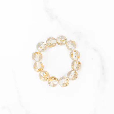 Gold Dusted Lucite Bracelet | Golden Thread