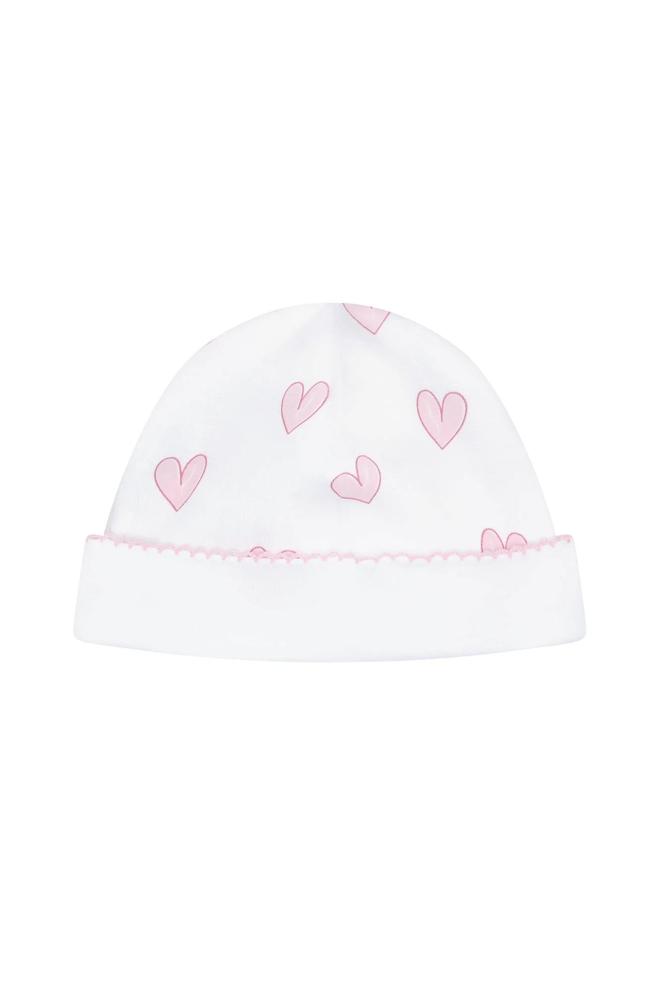 Pink Heart Print Hat Pink / One Size | EMILIA GEORGE®