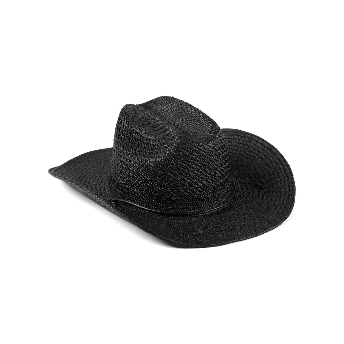 The Outlaw II - Straw Cowboy Hat in Black | Lack of Color US | Lack of Color