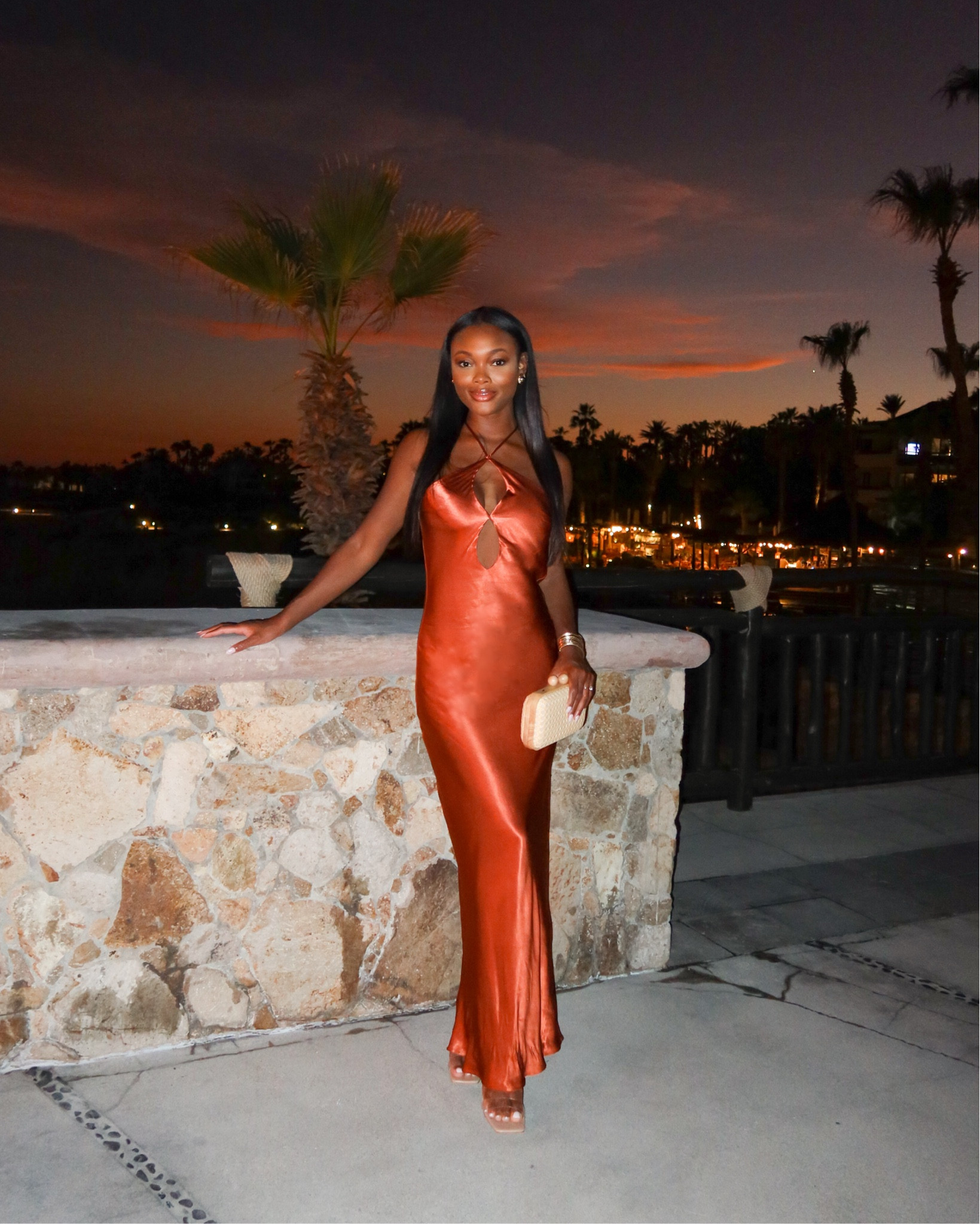 One of my favorite looks from Cabo! I received so many compliments on this orange satin maxi dress! Wearing a size small 🧡

#LTKVideo #LTKWedding #LTKNYFW