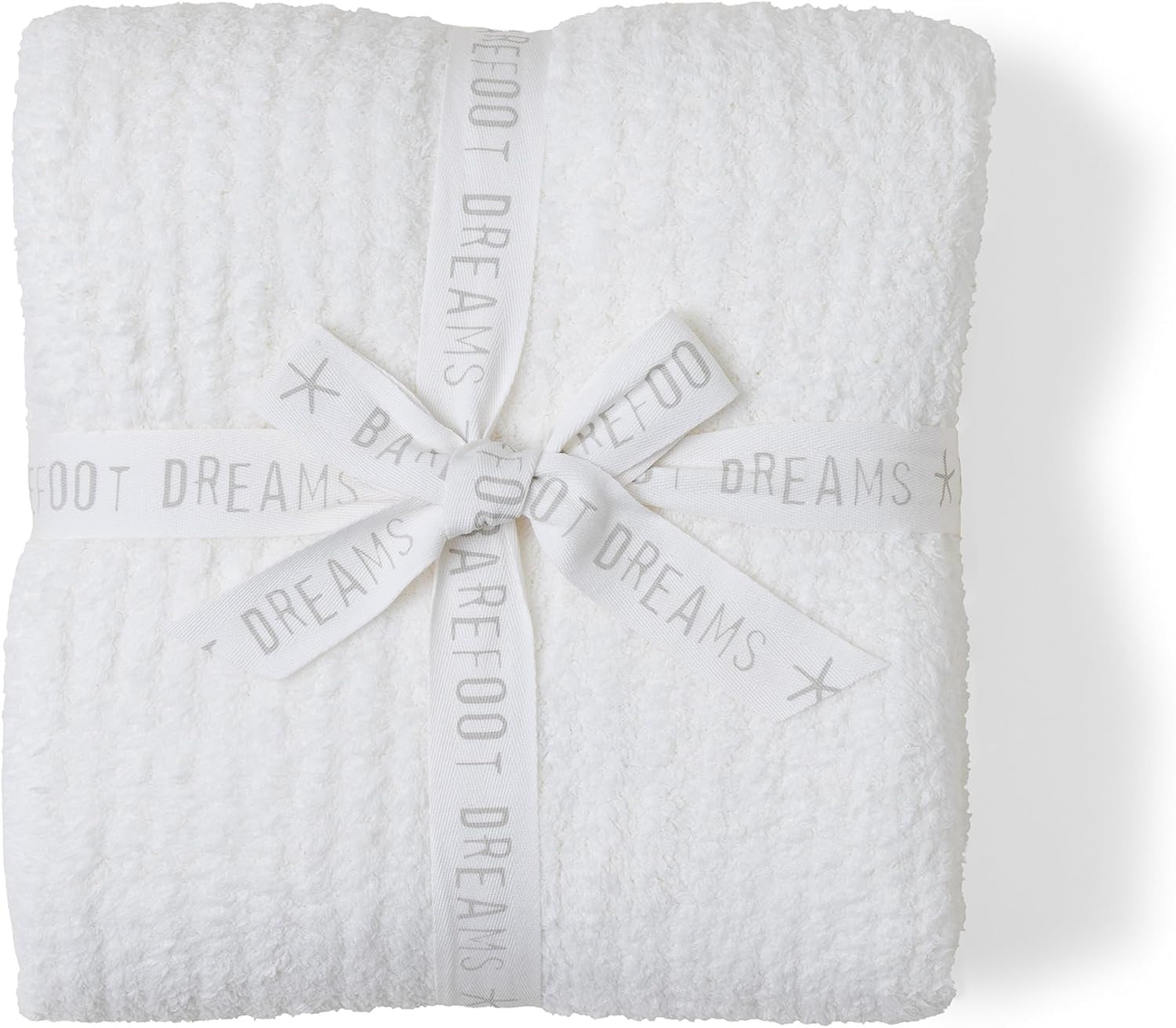 Barefoot Dreams Women's CozyChic Ribbed Throw, Pearl, Off White, One Size | Amazon (US)