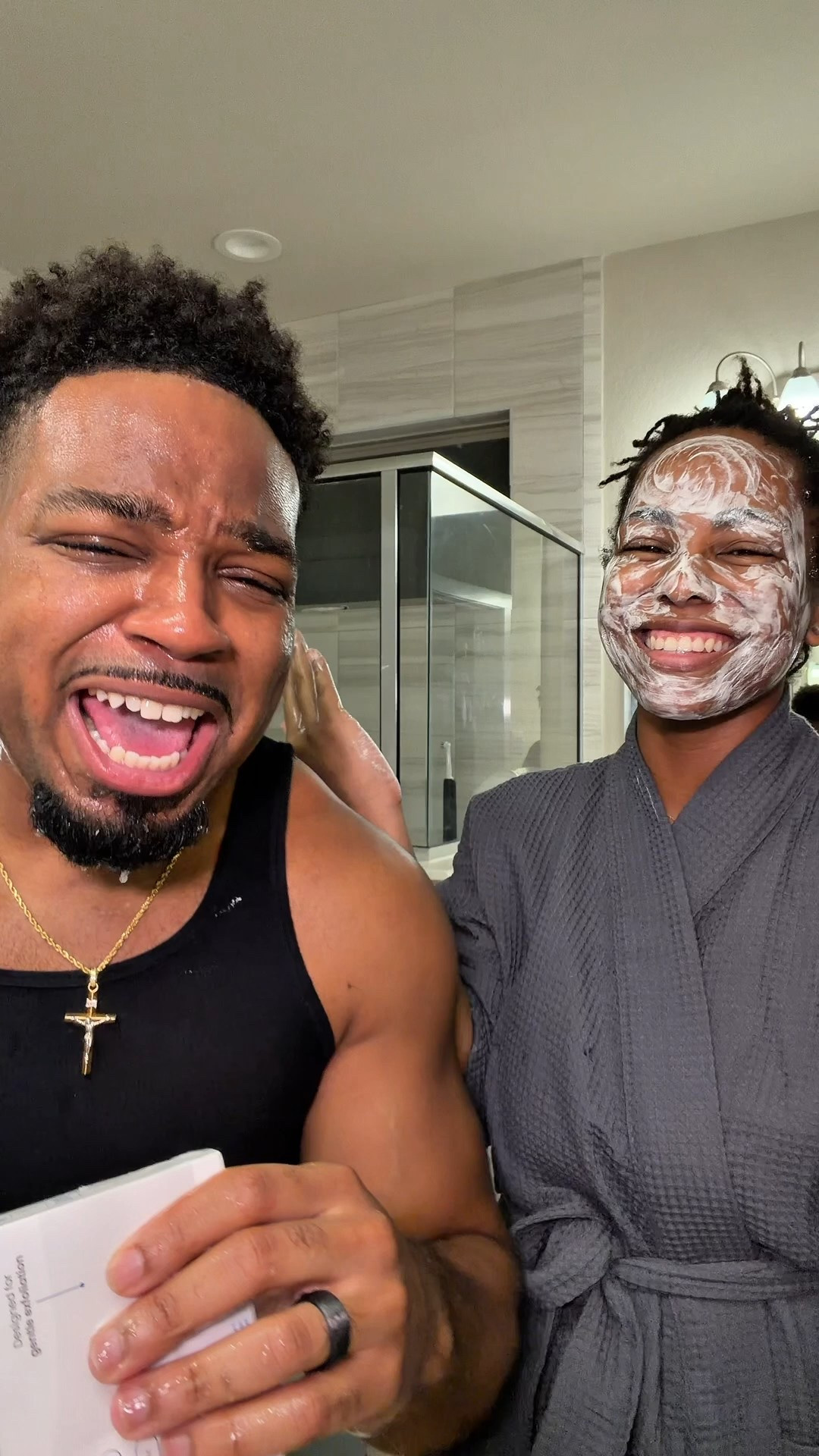 He plays ALL day 🤣 but do you guys actually follow a skincare routine or just do whatever? He thinks I have too many steps lol 🤔✨

#LTKdayinmylife #LTKmorningroutine #LTKselfcare