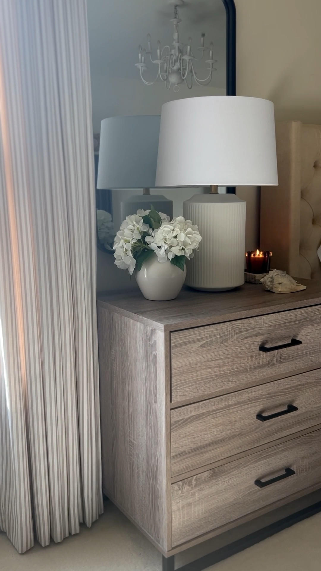 Master Bedroom Suite Spring Refresh 🌿🤍🌼 with these stunning and classic custom striped curtains and motorized shades from @TWOPAGES @twopagescurtains #twopageshome #twopagescurtains 

✨use discount code Onassisandclaire 

Window Treatment Details:
 
Britt Bengoechea Print Linen Cotton Drapery
-Husk BB-P6
–Triple Pleat
–Room Darkening Liner
–Memory Shaped
 
Britt Bengoechea Print Linen Cotton Roman Shade
-Husk BB-P6
-Motorized
-Cordless
-Room Darkening Liner
-Inside Mounts

#LTKSpringSale 

#LTKHome #LTKSeasonal