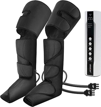 CINCOM Leg Air Compression Massager for Foot Calf Thigh Upgrade Leg Wraps with Portable Handheld ... | Amazon (US)