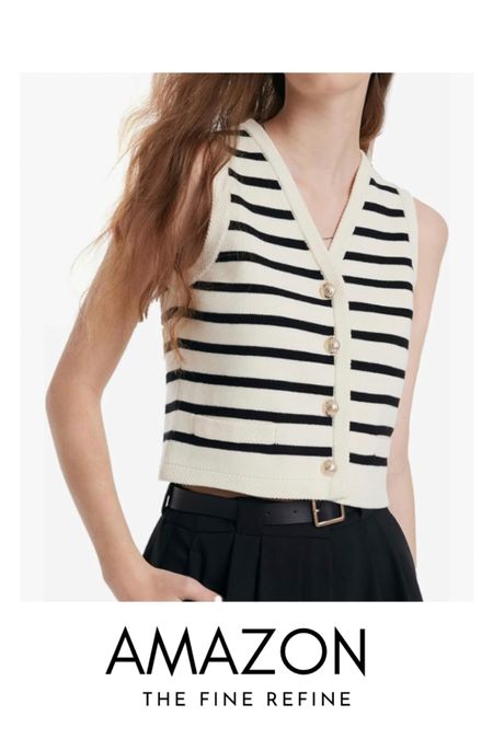Amazon Casual Elegant Spring/Summer Button down vest * love * ♥️ 

#LTKstyletip #LTKfindsunder50 #LTKSeasonal