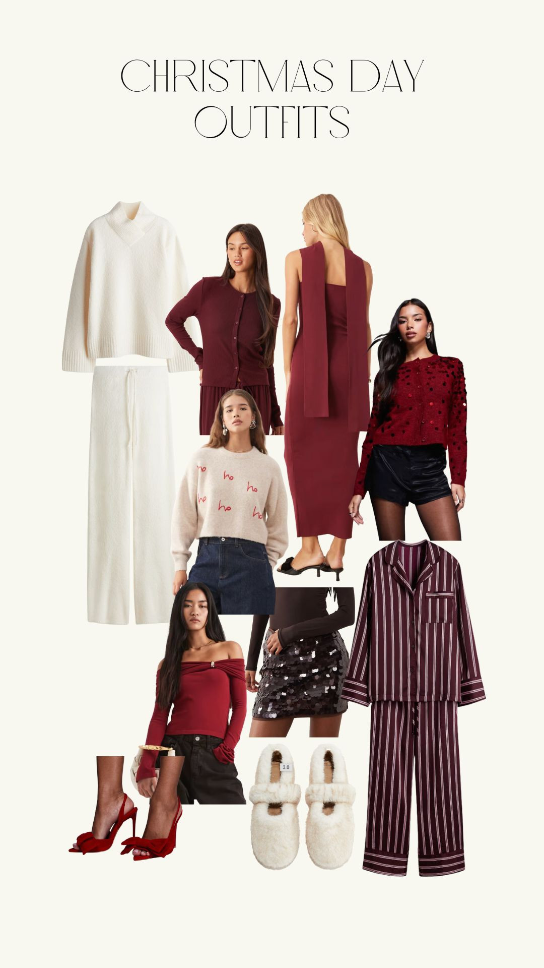 Christmas day outfits, knitwear, cosy outfit, festive outfit, party outfit inspiration, high street finds  

 #LTKuk #LTKwinter #LTKfestive