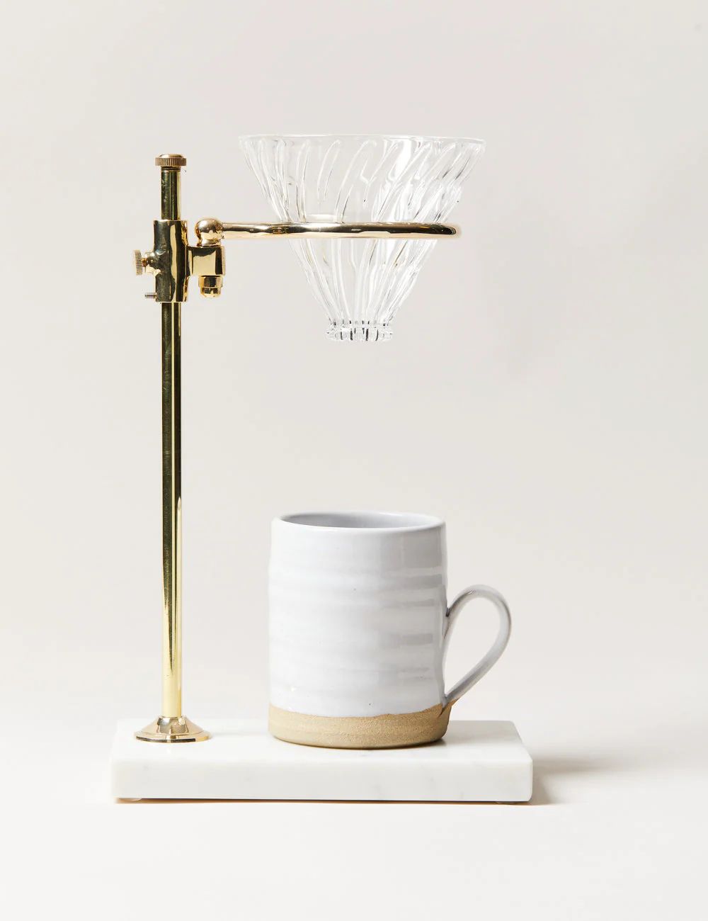 Brass & Marble Pour Over Stand | Lulu and Georgia 