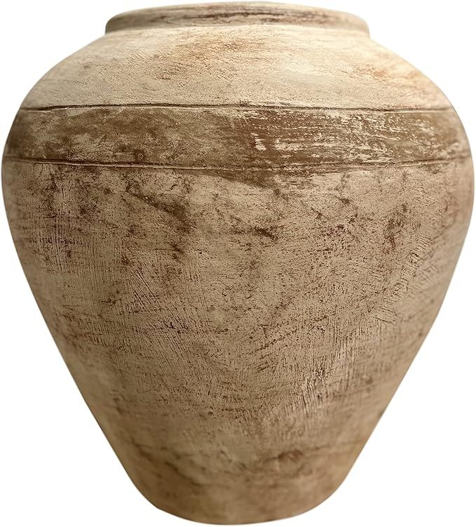 Artissance 17" H Light Brown Pottery Tribe Water Jar with Stripes (AM85460000) | Amazon (US)