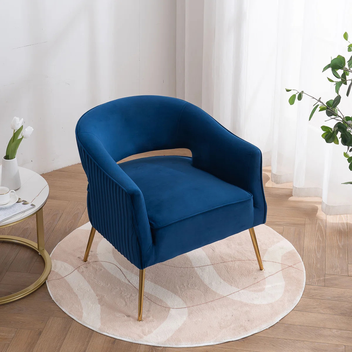 Chynna Velvet Armchair | Wayfair North America
