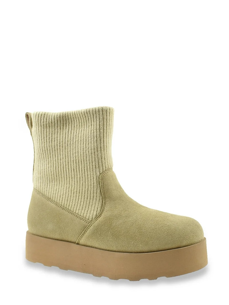Time and Tru Women's Knit Chelsea Boot | Walmart (US)