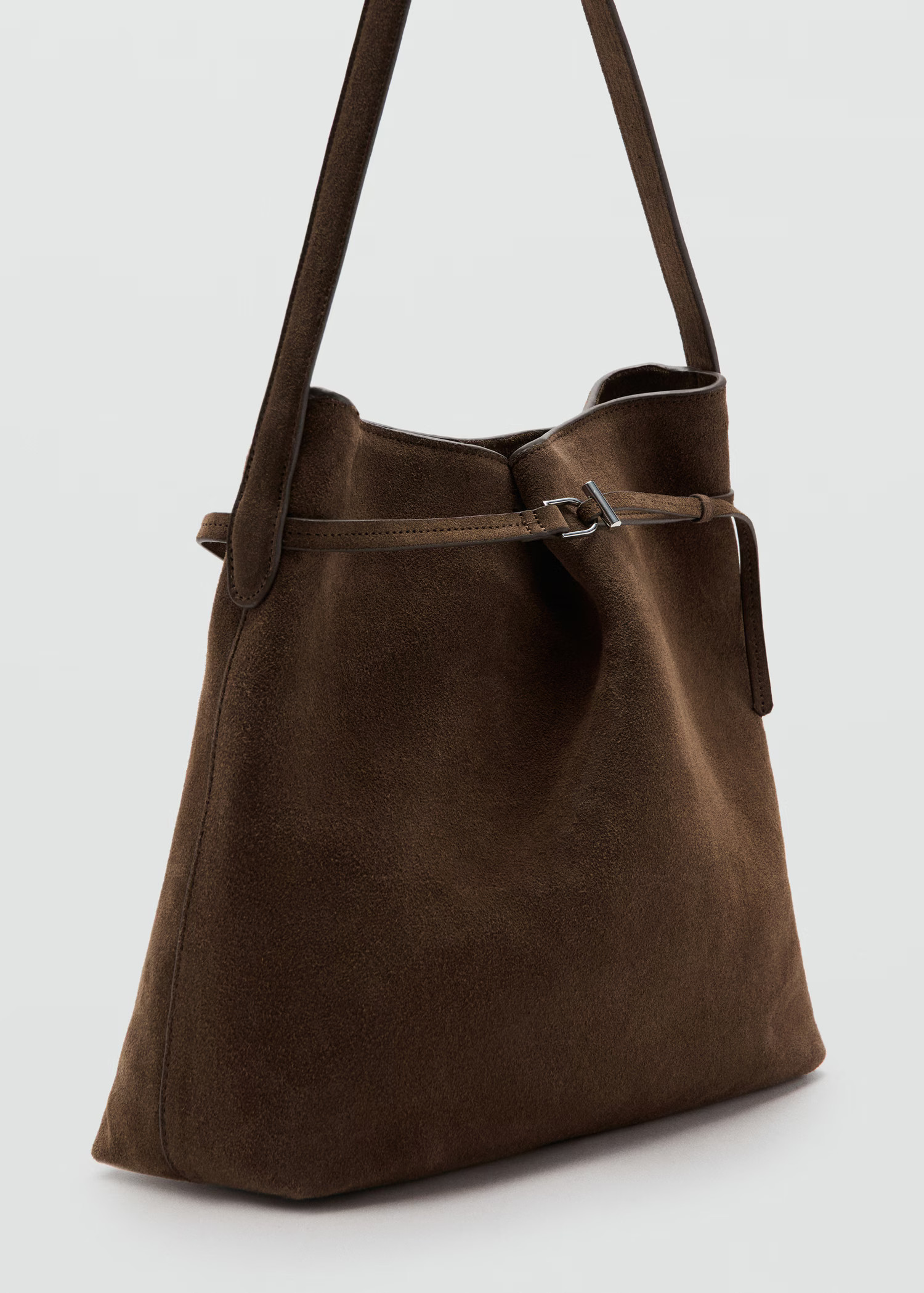 Suede bucket bag | MANGO (UK)
