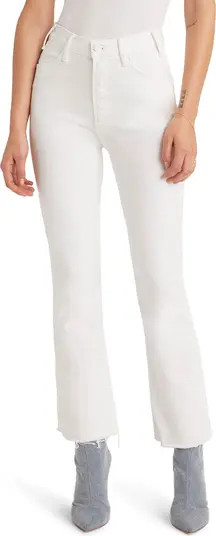 The Hustler High Waist Fray Hem Ankle Bootcut Jeans | Nordstrom