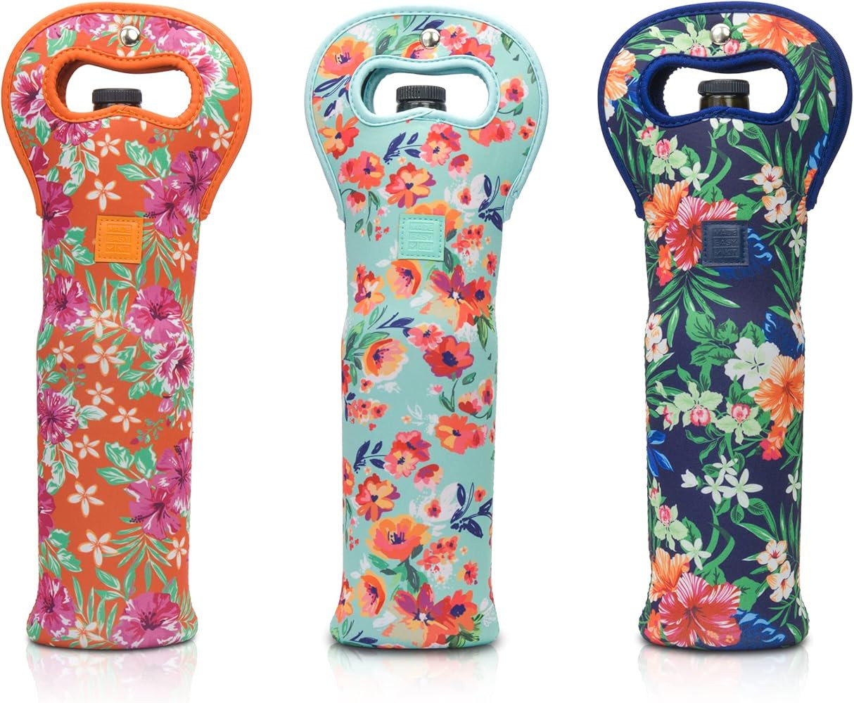 Made Easy Kit Insulated Wine Tote - Neoprene Wine Carrier Bag with Magnetic Handle Clasp - Wine B... | Amazon (US)