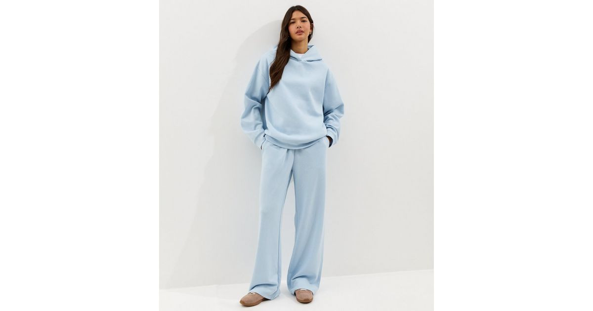 Light Blue Wide Leg Joggers | New Look | New Look (UK)