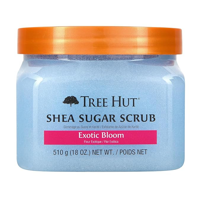 Tree Hut Exotic Bloom Shea Sugar Scrub | Exfoliating Body Scrub Removes Dead, Dry Skin for a Soft... | Amazon (US)