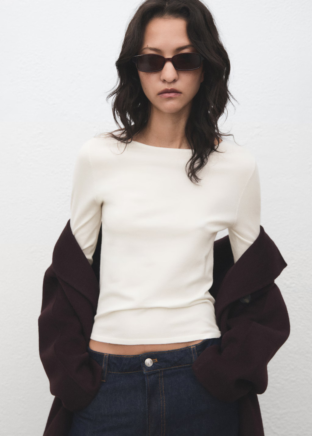 Long-sleeved fine-knit sweater - Women | MANGO USA | Mango (US/MX/AU)