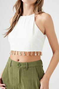 Seashell-Fringe Cropped Cami | Forever 21 (US)