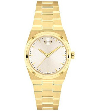 Movado Women's Bold Quest Mini Quartz Analog Stainless Steel Bracelet Watch - Gold | Dillard's