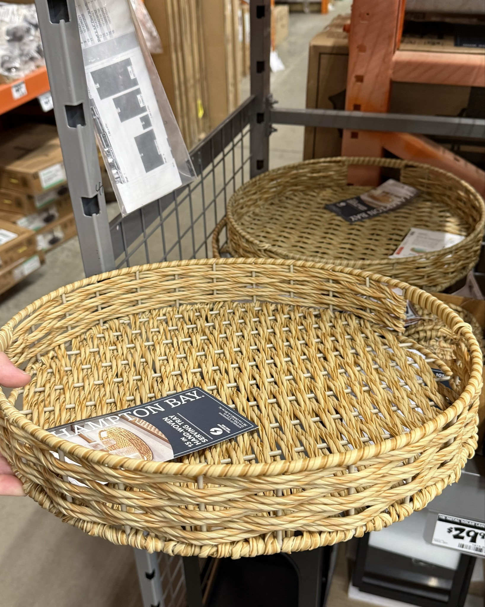 How cute is this resin rattan serving tray from The Home Depot? And less than $20! Grab the matching coasters to go with it!



#LTKHome #LTKU #LTKSeasonal