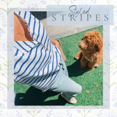 Love a good summer stripe ☀️ // stripe shirt // sézane top // summer style 

#LTKSeasonal #LTKstyletip