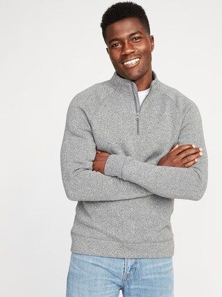 Mock-Neck 1/4-Zip Sweater-Fleece Pullover for Men | Old Navy US