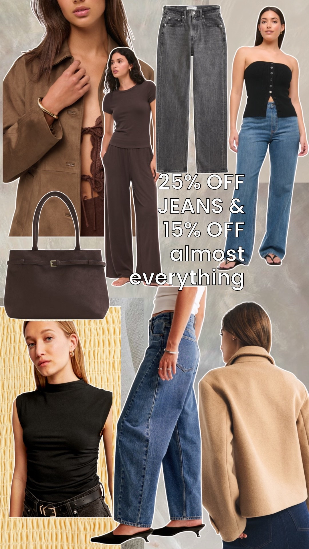 A&F DENIM SALE % - 25% OFF JEANS AND 15% OFF ALMOST EVERYTHING AT ABERCROMBIE THIS BANK HOLIDAY

It’s a great time to pick up a new pair of denim jeans whether trending barrel leg, 90s straight leg or a classic cut. Great for petites and tall gals with their different leg lengths I have also added a few transitional favourites to take your summer wardrobe to autumn including a faux suede jacket and this stunning brown suede handbag 👜 



#LTKjeans #LTKsale #LTKautumn