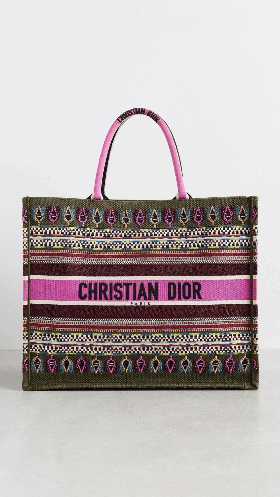 Christian Dior Book Tote Bag, Embroidery | Shopbop