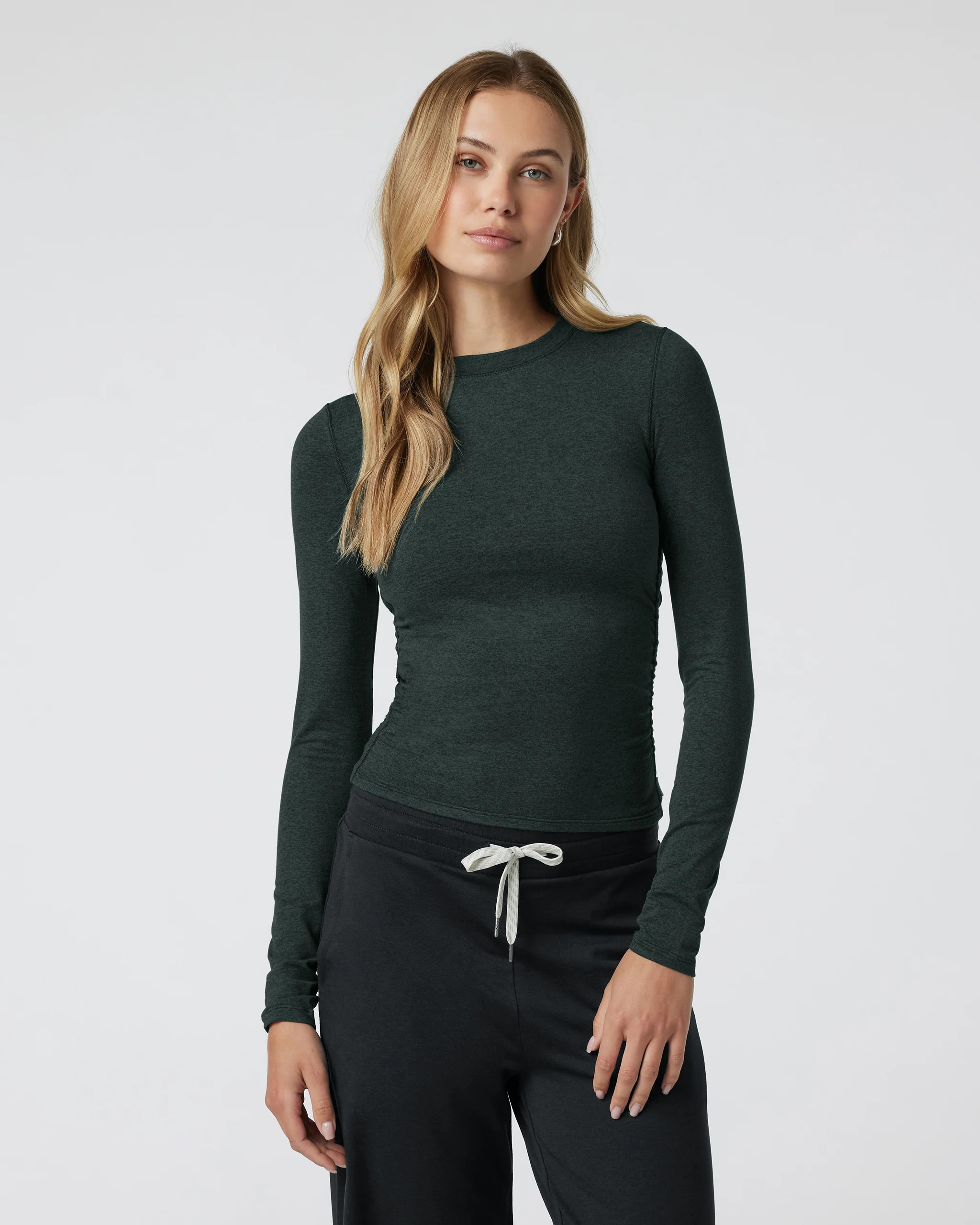 Long Sleeve Halo Ruched Tee | Vuori Clothing (US & Canada)
