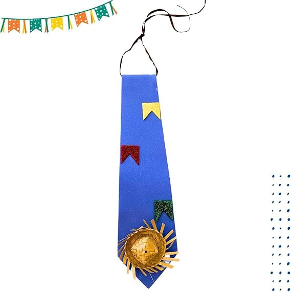 Gravata Caipira Junina Artesanal, 30 cm, Fantasia para Festa Junina | Amazon (BR)
