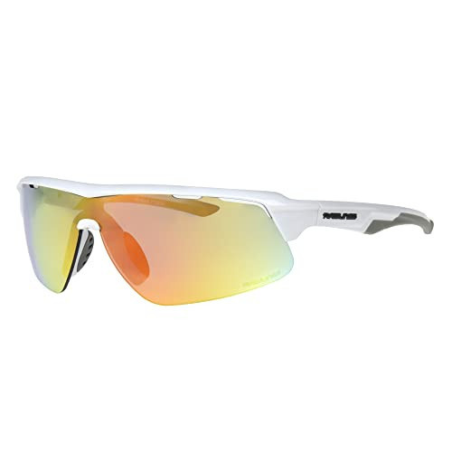 Rawlings Game Youth Baseball Sunglasses, Shiny White/Orange Mirror, 64mm | Amazon (US)