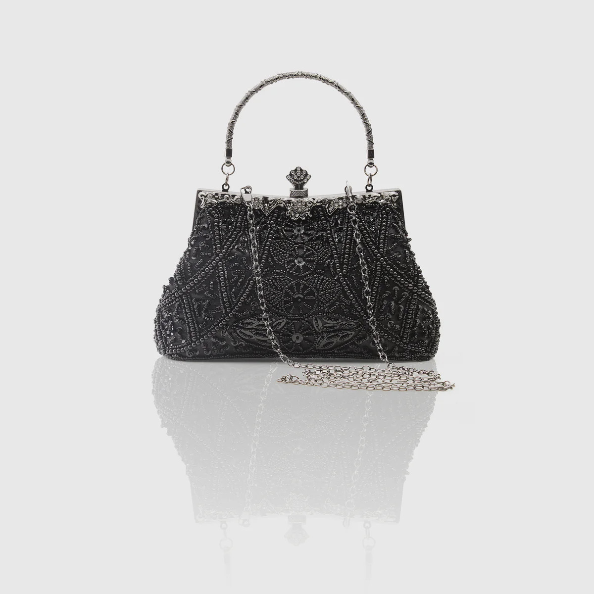 Shop Handbags - 1920s Flapper Beaded Clutch | BABEYOND | BABEYOND