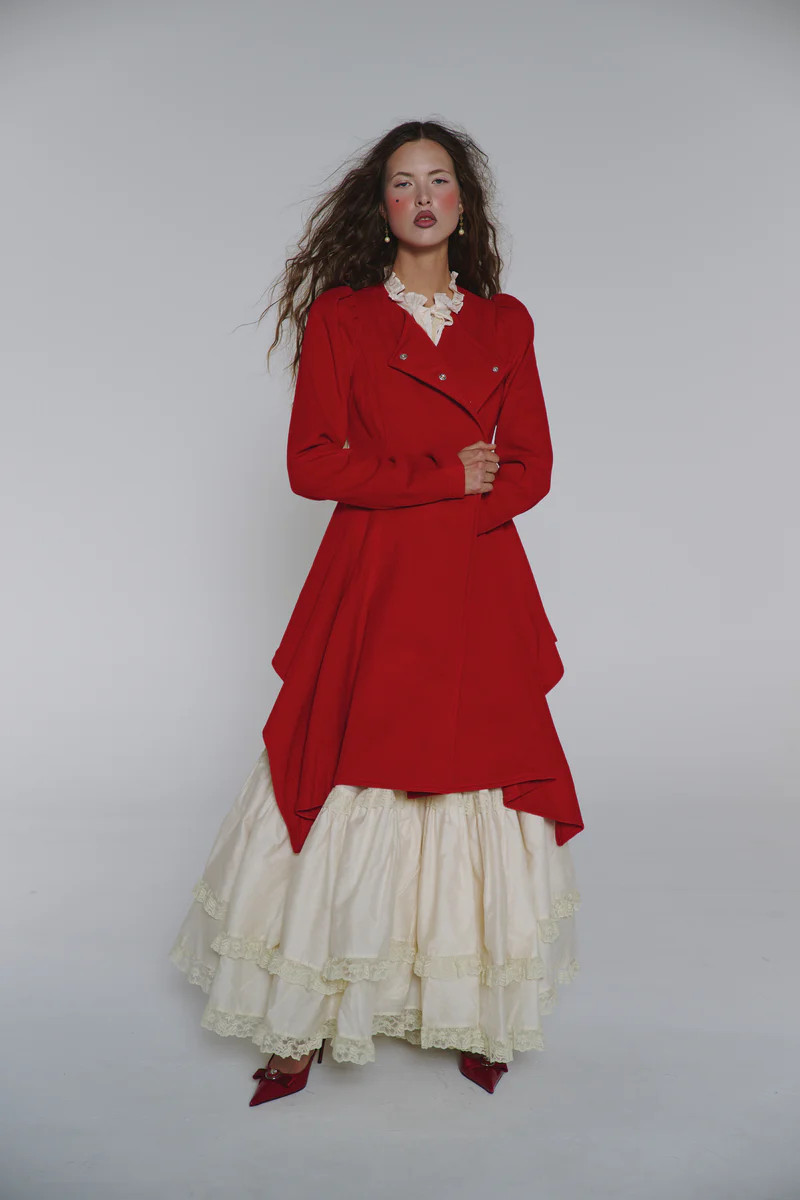 The Revolt Red Romantic Coat | Selkie Collection