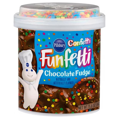 Pillsbury Funfetti Confetti Chocolate Fudge Frosting -  15.6oz | Target