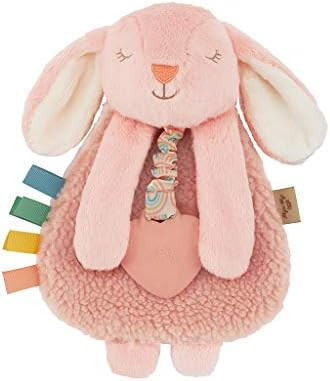 Itzy Ritzy - Itzy Lovey Including Teether - Baby Lovey with Teether, Textured Ribbons & Dangle Ar... | Amazon (US)