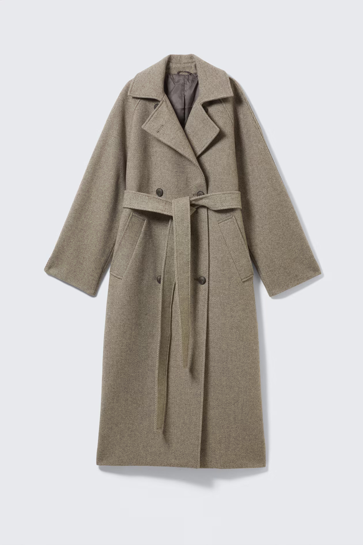 Kia Oversized Wool-Blend Double-Breasted Coat | H&M (UK, MY, IN, SG, PH, TW, HK)