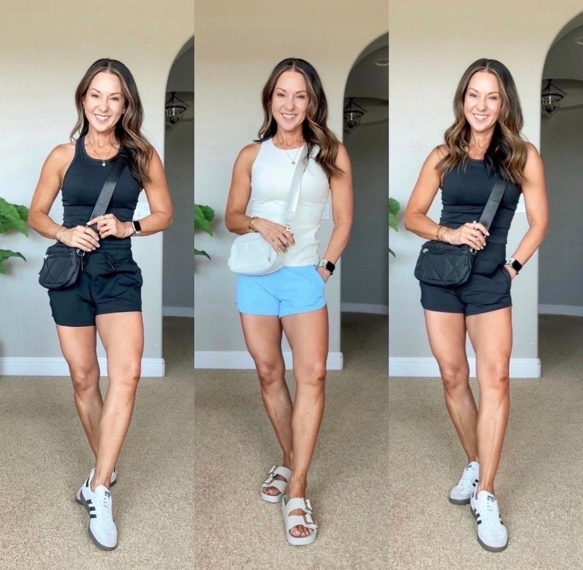 I love having basics like these on hand because they make getting dressed so easy. The tank has a smooth, supportive fit, the shorts are lightweight with pockets and a built-in liner, and you can mix the colors for so many different outfit combinations.

Activewear set, Workout tank, Athletic shorts, Summer activewear, Athleisure outfit, Casual everyday style, Travel outfit, Gym essentials, Amazon activewear, EverydayHolly

#LTKActive #LTKOver40 #LTKPetite