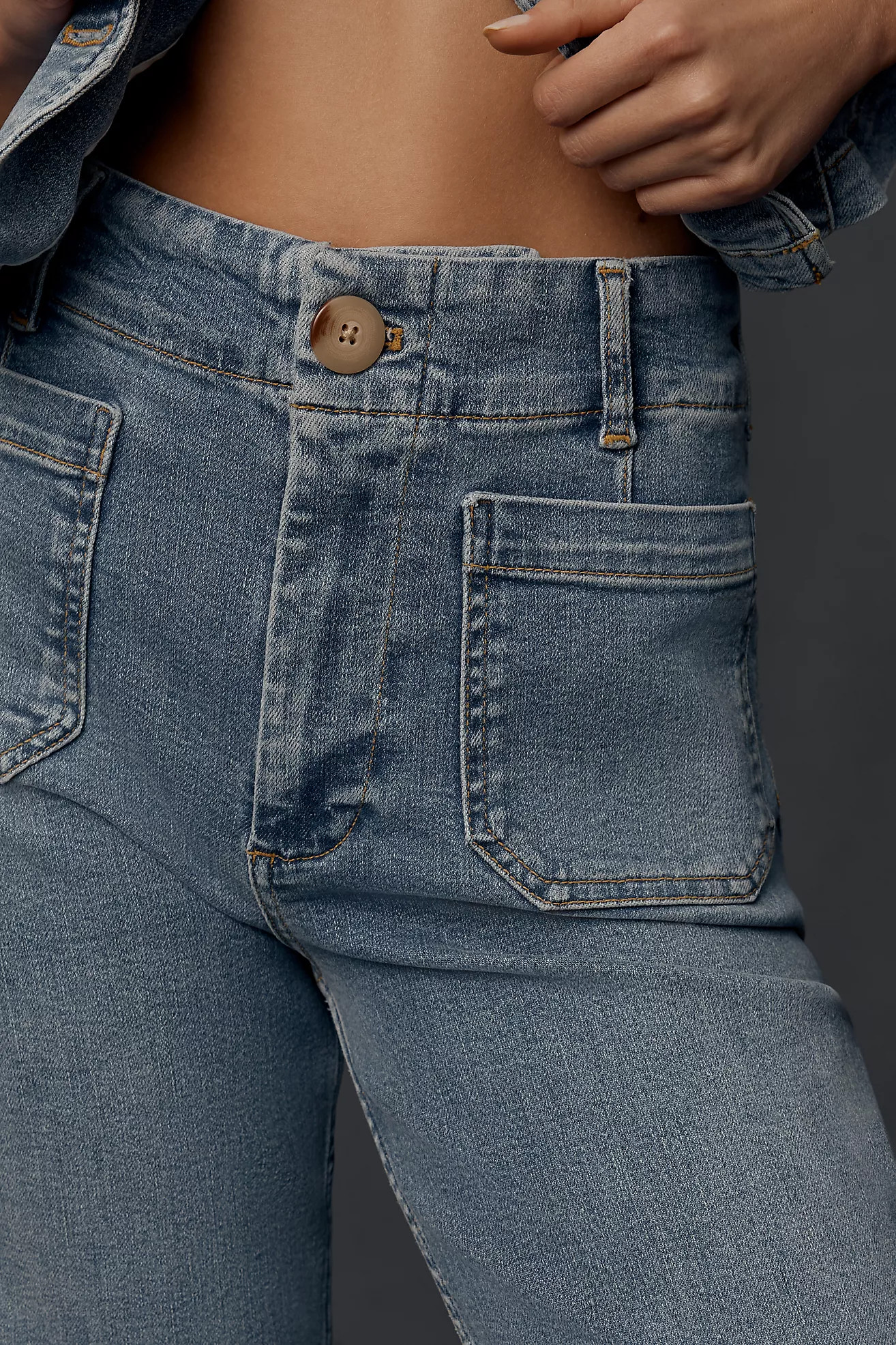 The Colette Regenerative Cotton Full-Length Wide-Leg Jeans by Maeve | Anthropologie (US)