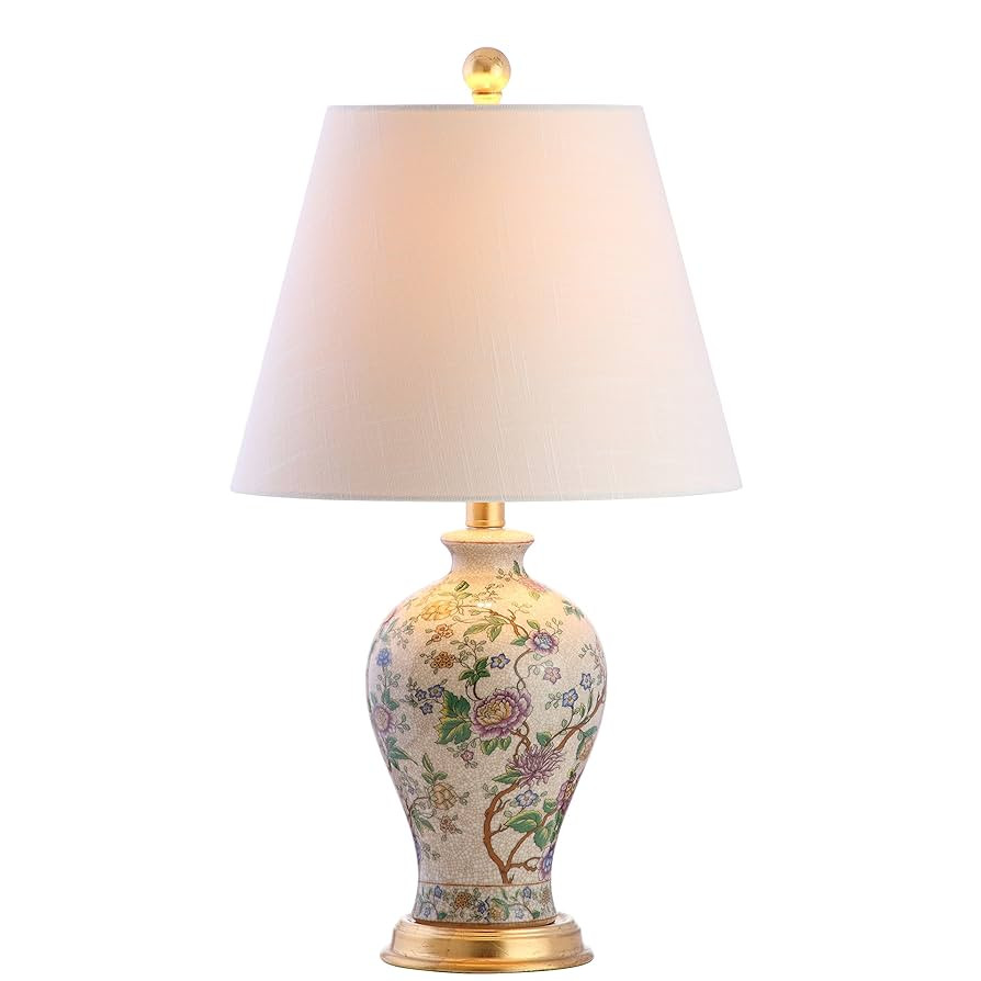 JONATHAN Y JYL3009A Grace 24" Floral LED Table Lamp Classic Cottage Bedside Desk Nightstand Lamp ... | Amazon (US)