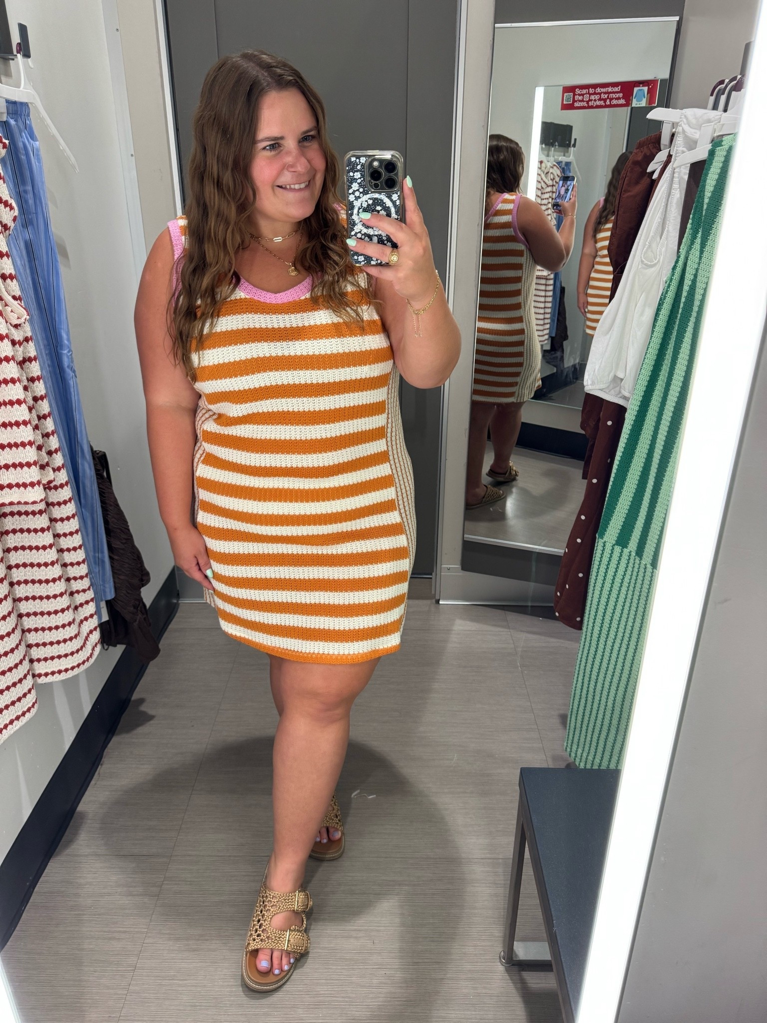 Wearing an xxl in this @Target knit dress. I love the colors of it! I’m 5’1 and a size 16 for reference.

#LTKootd #LTKMidsize #LTKPlusSize