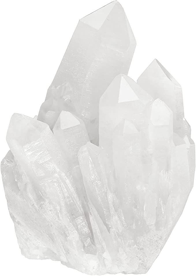 Top Plaza Healing Rock Crystal Clear Quartz Cluster Mineral Geode Druzy Specimen 1.85-3.5''(White... | Amazon (US)