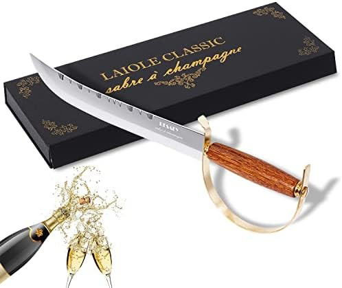 Resafy Champagne Saber With Wooden Box Sparkling Wine Opener Champagne Knife Champagne Sword Cham... | Amazon (US)