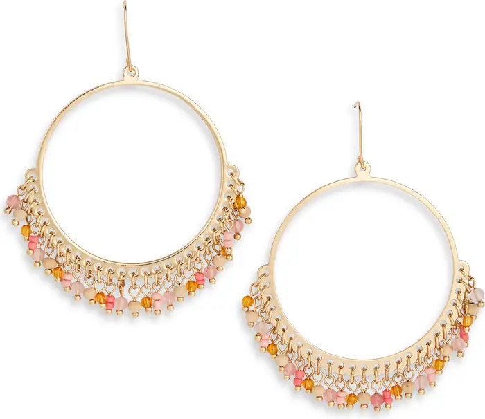 Beaded Hoop Earrings | Nordstrom Rack