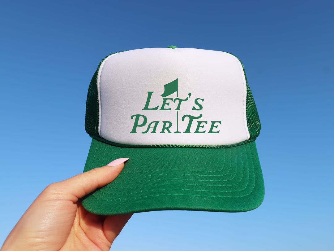 Masters Golf Hat, Golf Trucker Cap, Masters Golf Gift for Men Women, Let's Par Tee Hat, Masters T... | Etsy (US)
