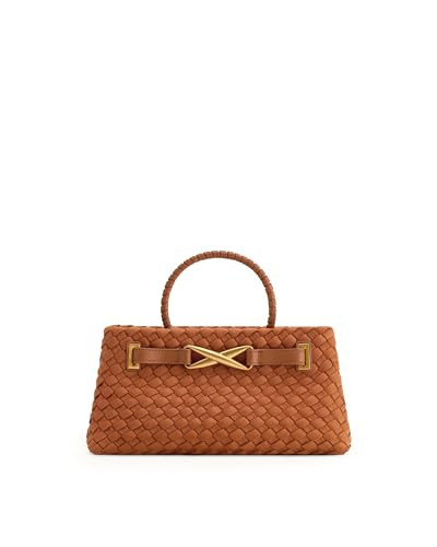 JW PEI Women's Elora Faux Suede Woven Tote Bag - Brown | Amazon (US)