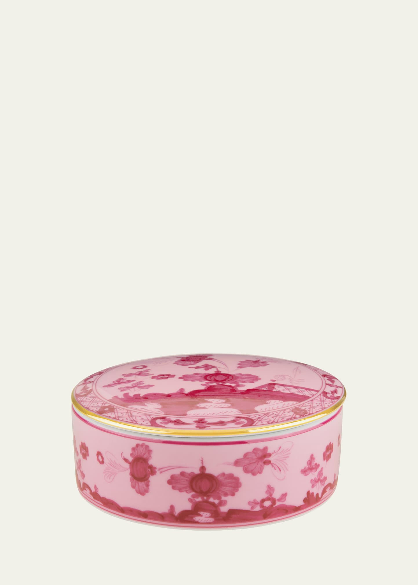 Ginori 1735 Porpora Round Covered Box | Bergdorf Goodman