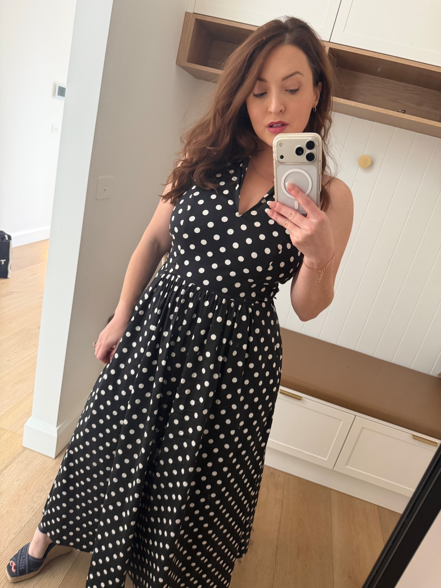 Outfit for Social Diary event 🖤 #polkadot #polkadotdress 

#LTKootd