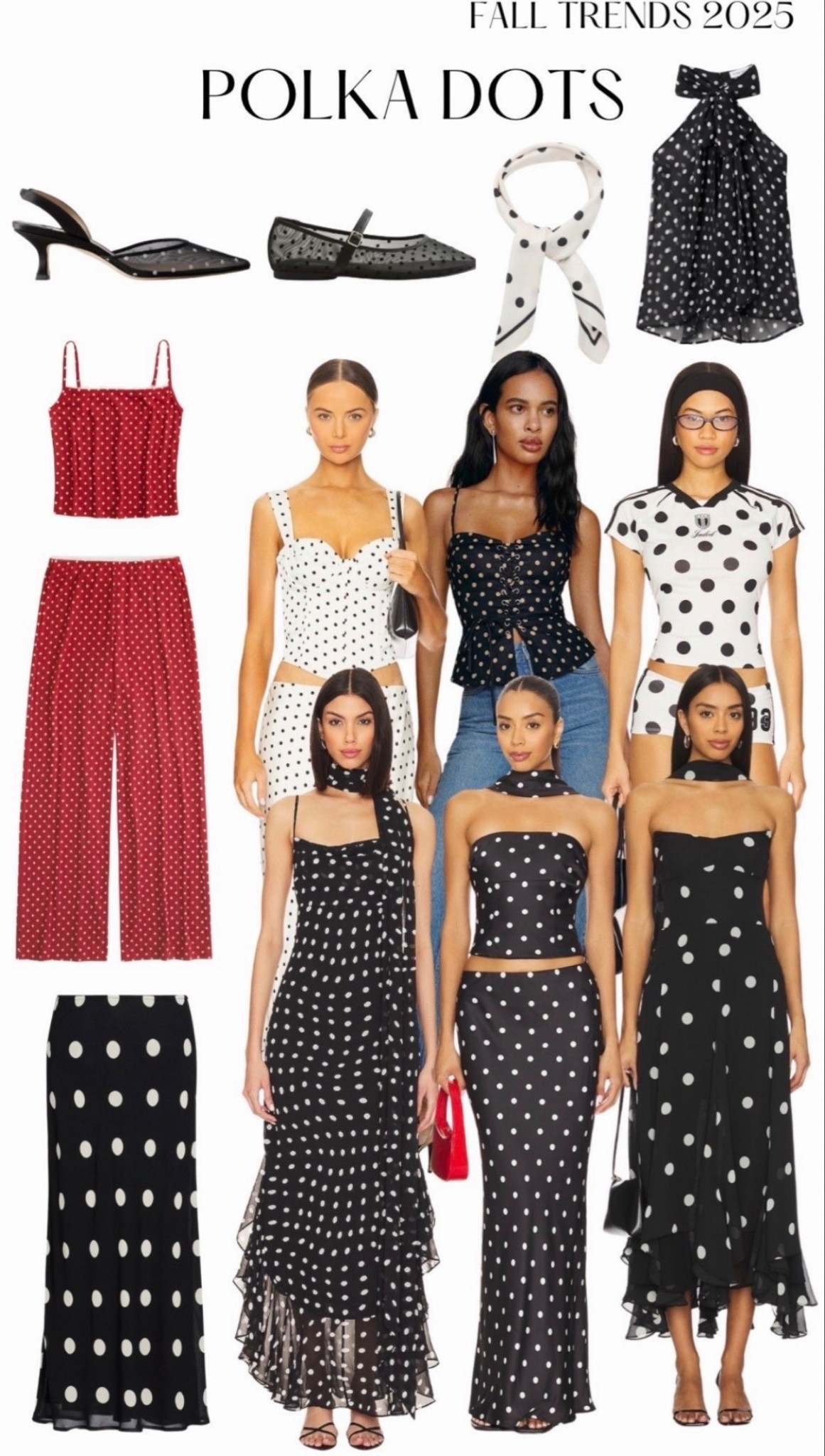 Fall trends 2025: polka dots
Top & skirt sets, dresses, shoes, scarfs and pjs 
#polkadot #polka #polkadots #pjs #skirt #top #dress #shoes 

#LTKFindsUnder50 #LTKFindsUnder100 #LTKSeasonal



#LTKgrwm #LTKootd #LTKHoliday