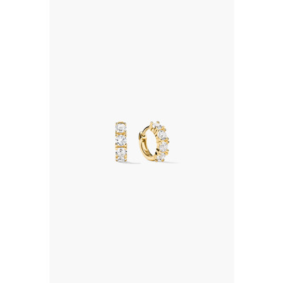 MEJURI Lab Grown Sapphire Huggie Earrings in 18K Gold Vermeil at Nordstrom | Nordstrom